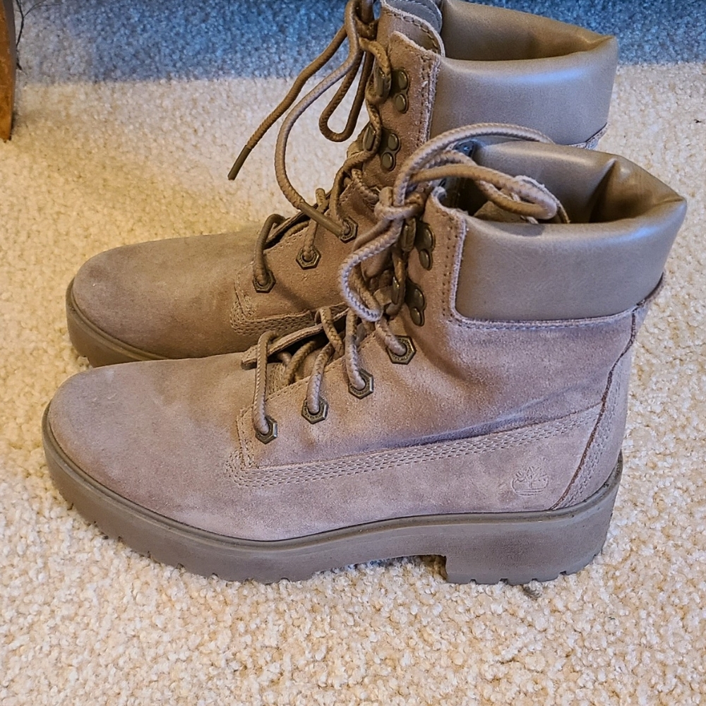 Timberland suede combat boots